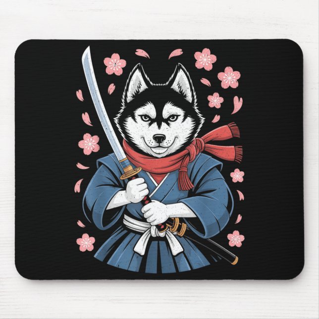 Tapis De Souris Siberian Husky Dad Cute Japanese Anime Stuff Samur (Devant)