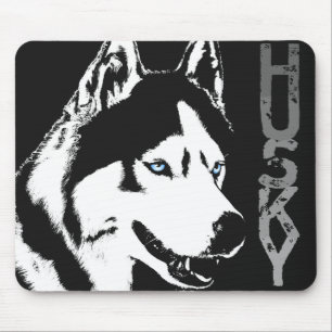 Tapis De Souris Sibérie Husky Mousepad Cadeaux Malamute Wolf Chien
