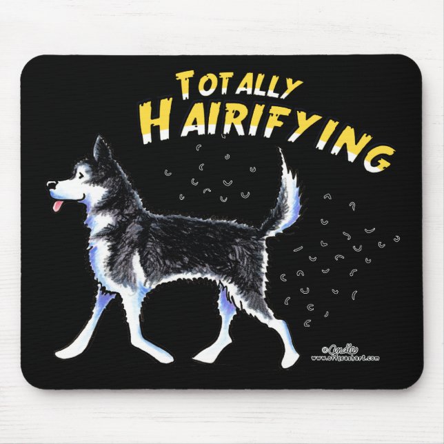 Tapis De Souris Sibérie Husky Totalement Hairifiant (Devant)
