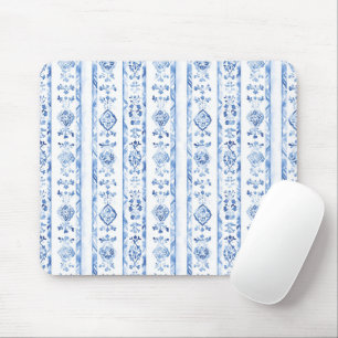 Tapis De Souris Sicile Italien Rustique Rayures Bleues