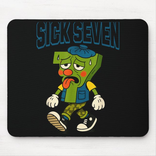 Tapis De Souris Sick Seven 67 Halloween Costume For Pular Design  (Devant)