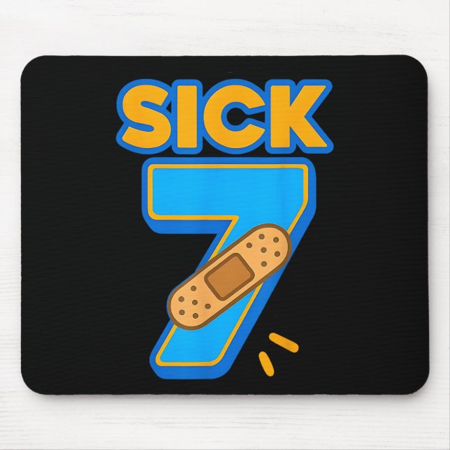 Tapis De Souris Sick Seven Meme Six Seven Sick 7 Funny Birthday By (Devant)