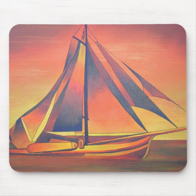 Tapis De Souris Sienna vole au coucher du soleil (Devant)
