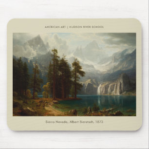 Tapis De Souris Sierra Nevada Albert Bierstadt Peinture Paysage