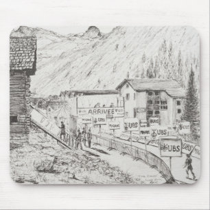 Tapis De Souris Sierre à la course de montagne de Zinal la