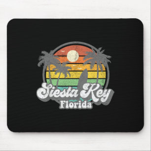 Tapis De Souris Siesta Key Beach Floride Surf Vintage Rétro Années