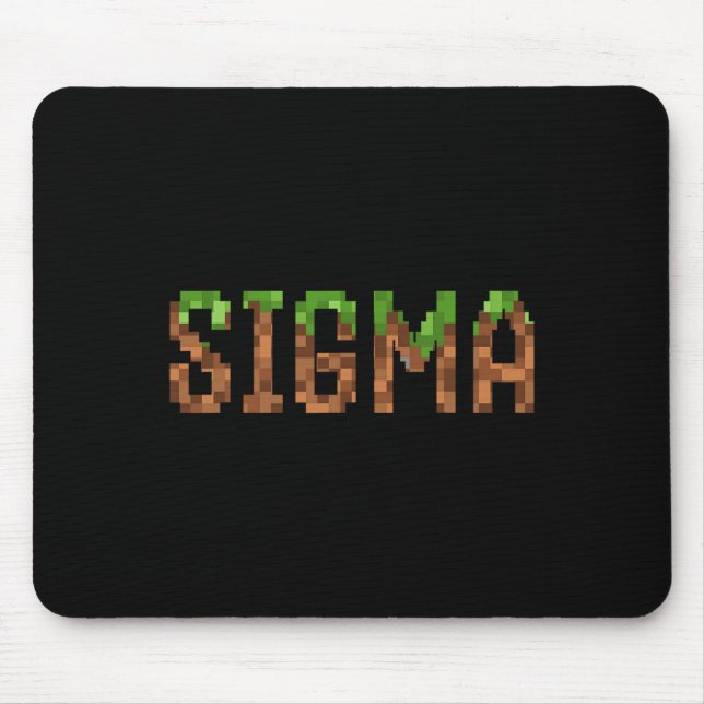 Tapis De Souris Sigma - Jeu vidéo rétro Pixel Art 8 bits Pc Gamer  (Devant)