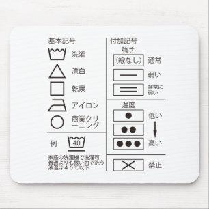 Tapis De Souris Sign of laundry indication mouse pad