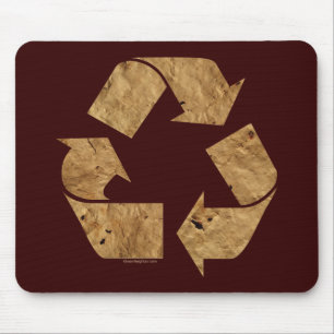 Tapis De Souris Signal de recyclage Brown