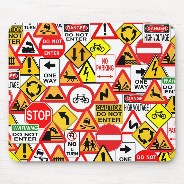 Tapis De Souris signalisation routière mousepad (Devant)