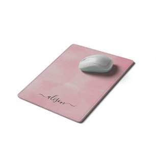 Tapis De Souris Signature personnalisée rose