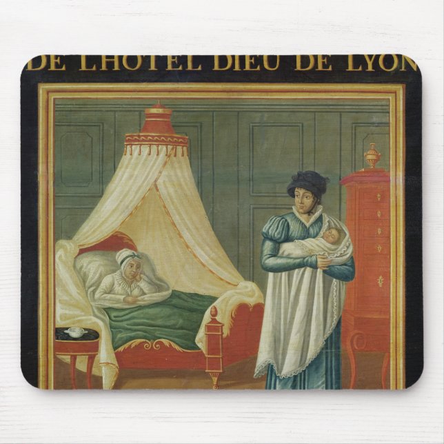 Tapis De Souris Signe annonçant les services d'une sage-femme (Devant)