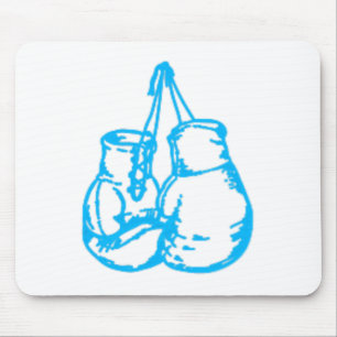 Tapis De Souris Signe bleu de boxe cool avec gants