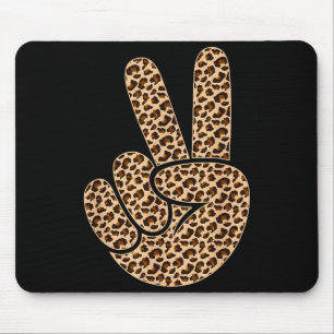 Tapis De Souris Signe de paix imprimé léopard garçons imprimé anim