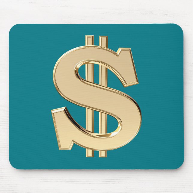 Tapis De Souris signe dollar 3D (Devant)