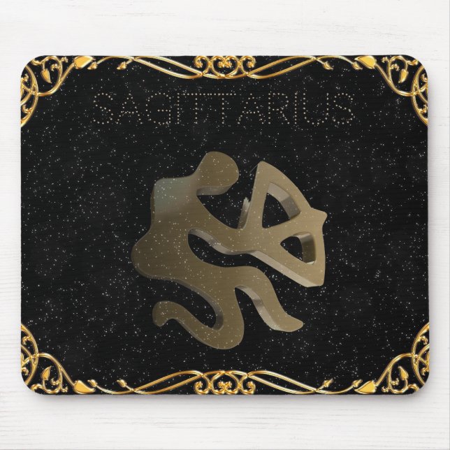 Tapis De Souris Signe d'or de Sagittaire (Devant)