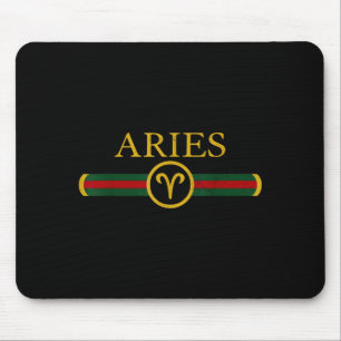 Tapis De Souris Signe du zodiaque Bélier Anniversaire Horoscope Né