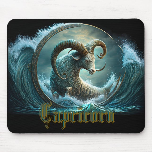 Tapis De Souris Signe du zodiaque Capricorne (Devant)