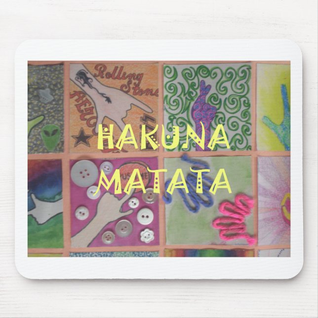 Tapis De Souris Signe Hakuna Matata - Impression (Devant)