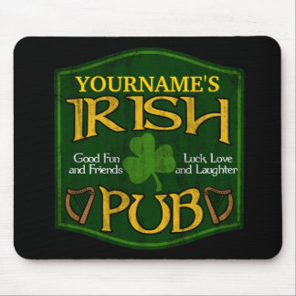 Tapis De Souris Signe irlandais personnalisé de Pub