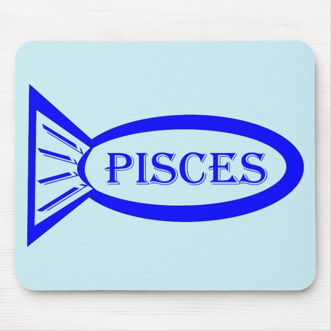 Tapis De Souris SIGNE PISCES Poisson Mousepad (Devant)