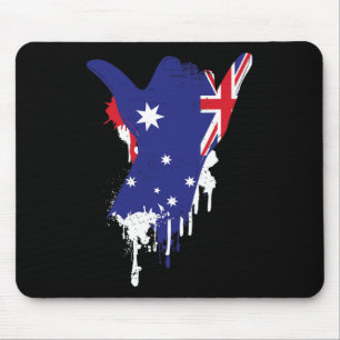 Tapis De Souris Signe Shaka Drapeau Australien Vintage - Surf Et S