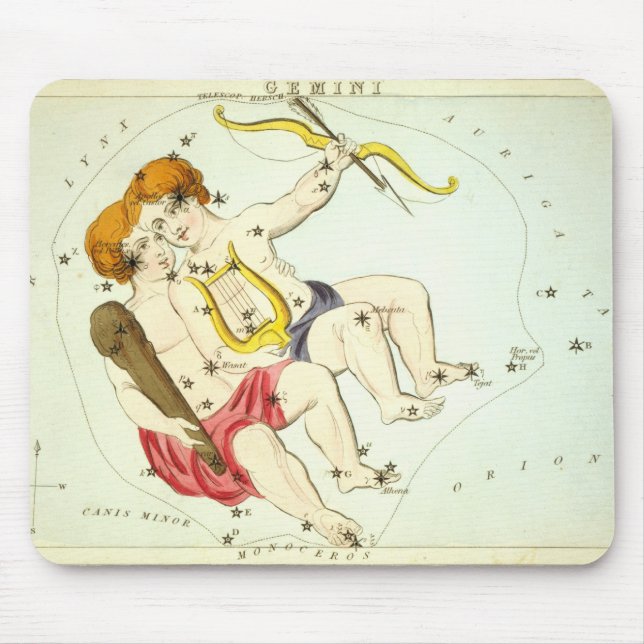 Tapis De Souris SIGNE Zodiaque : Gemini (Devant)
