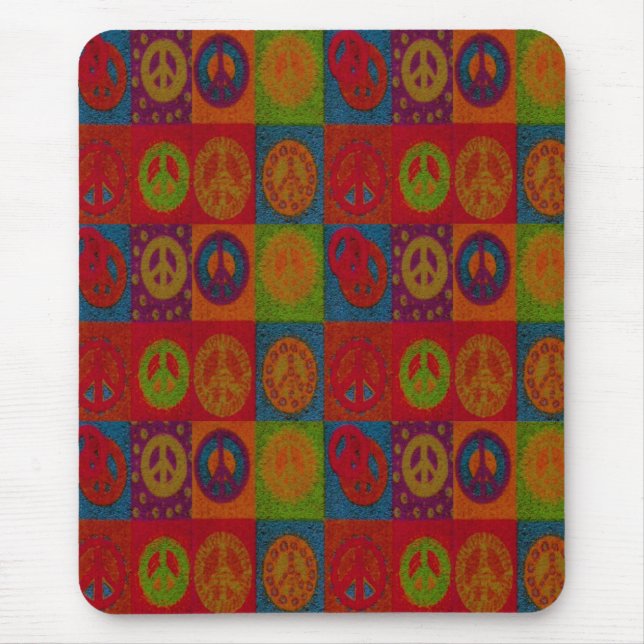 Tapis De Souris Signes de paix sauvage - Mousepad (Devant)
