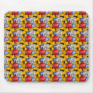 Tapis De Souris Signes de trafic