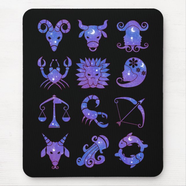Tapis de souris Signes du zodiaque (Devant)
