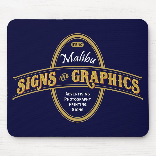 Tapis De Souris Signes et graphiques Mouspad de Malibu (Devant)