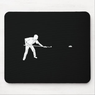 Tapis De Souris Silhouette Billard 8 Huit Ll Snooker Pool Playe