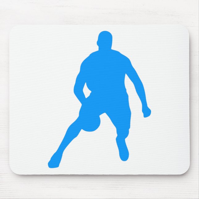 Tapis De Souris Silhouette de basket (Devant)