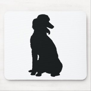 Tapis De Souris Silhouette de caniche