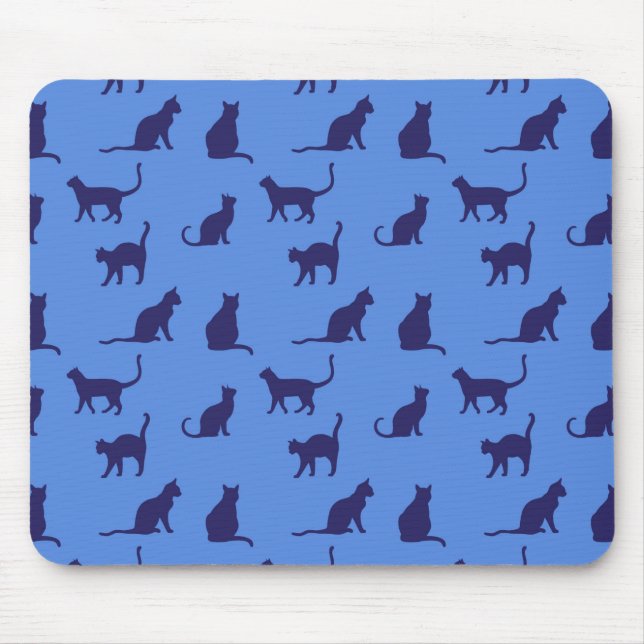 Tapis de souris silhouette de chat (Devant)