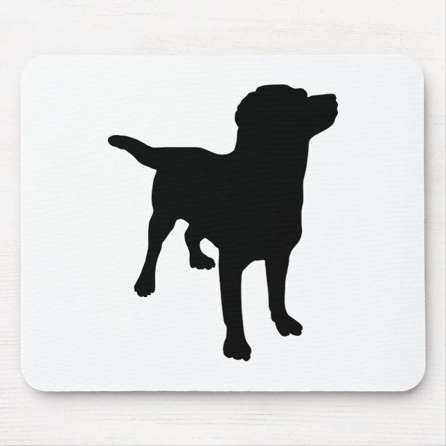 Tapis De Souris Silhouette de chien (Devant)