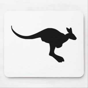 Tapis De Souris Silhouette de kangourou