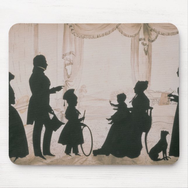 Tapis De Souris Silhouette de la famille de Camsie de (Devant)