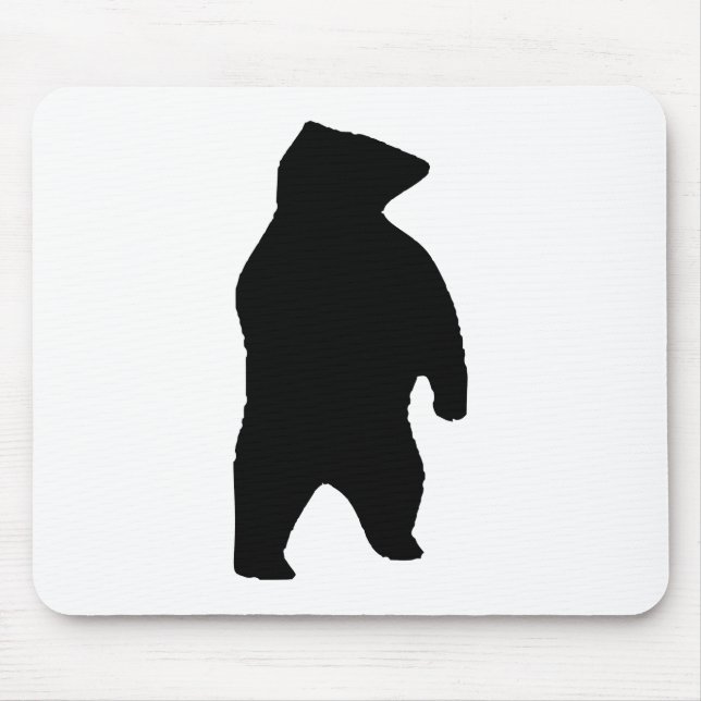 Tapis De Souris Silhouette de l'ours (Devant)