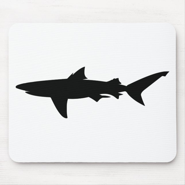 Tapis De Souris Silhouette de requin (Devant)