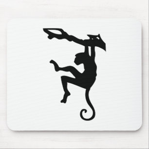 Tapis De Souris Silhouette de singe