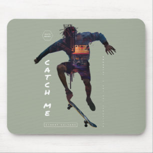 Tapis De Souris Silhouette de skater - Conception urbaine