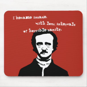 Tapis De Souris Silhouette d'Edgar Allan Poe
