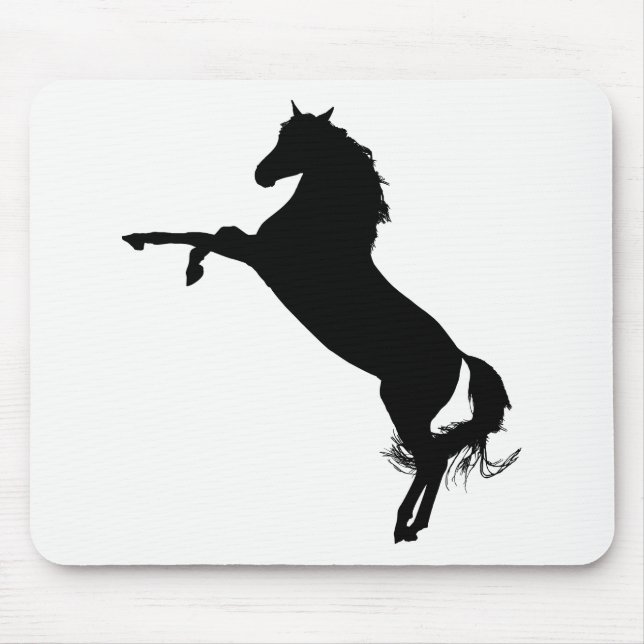 Tapis De Souris Silhouette du cheval arabe (Devant)