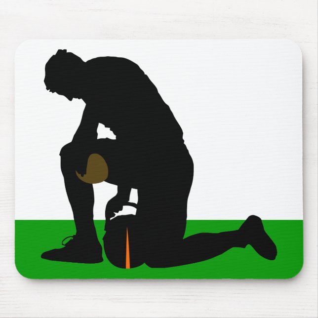 Tapis De Souris silhouette du footballeur (Devant)