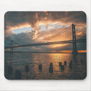 Tapis De Souris Silhouette du pont du Golden Gate