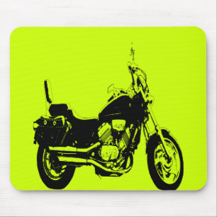 Tapis De Souris Silhouette fraîche de vélo de moto