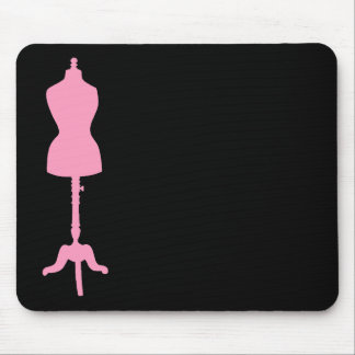 Tapis De Souris Silhouette II de forme de robe - rose