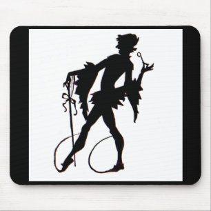 Tapis De Souris Silhouette magicienne des années 1920