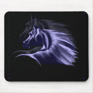 Tapis De Souris Silhouette Mousepad de cheval